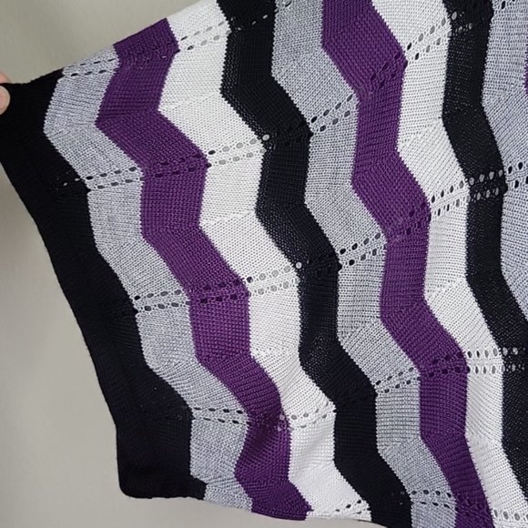 NWT Ashley Stewart Chevron Kimoto Sweater, Size 12 - Picture 3 of 8